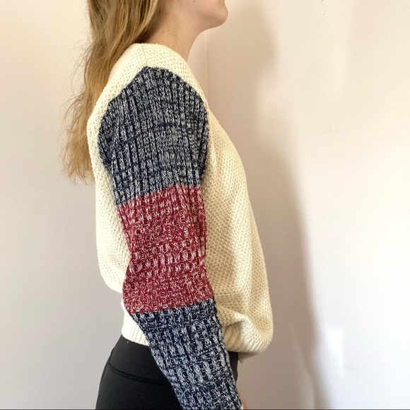 Sweater with Patterned Sleeves Size S - Picture 4 of 7